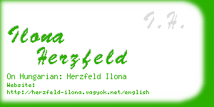 ilona herzfeld business card